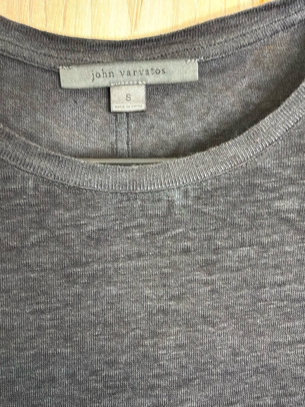 John Varvatos 100% Linen Mott Crew T shirt Small - Picture 4 of 6